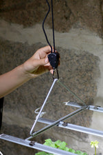 Bøjle med løftemekanisme | Smart ophæng til 3 plantebelysningsramper