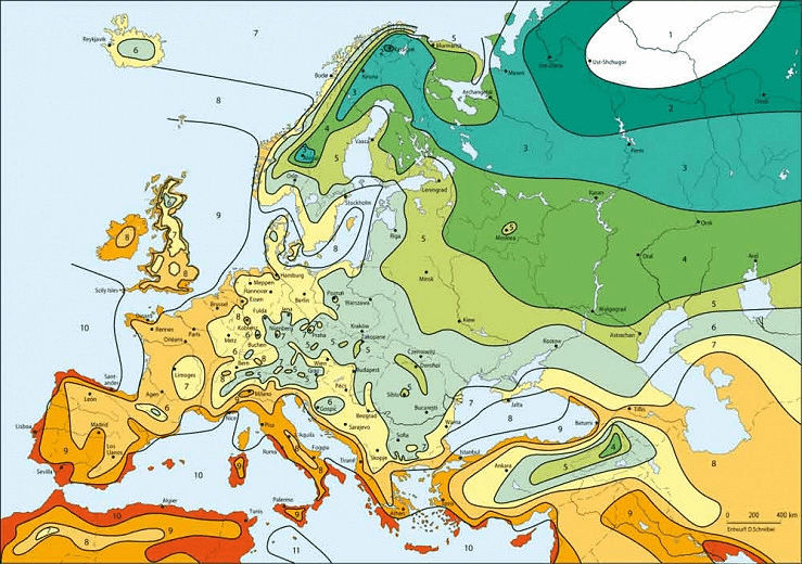 Växtzoner - svenska zoner & USDA-zoner i Sverige och resten av Världen