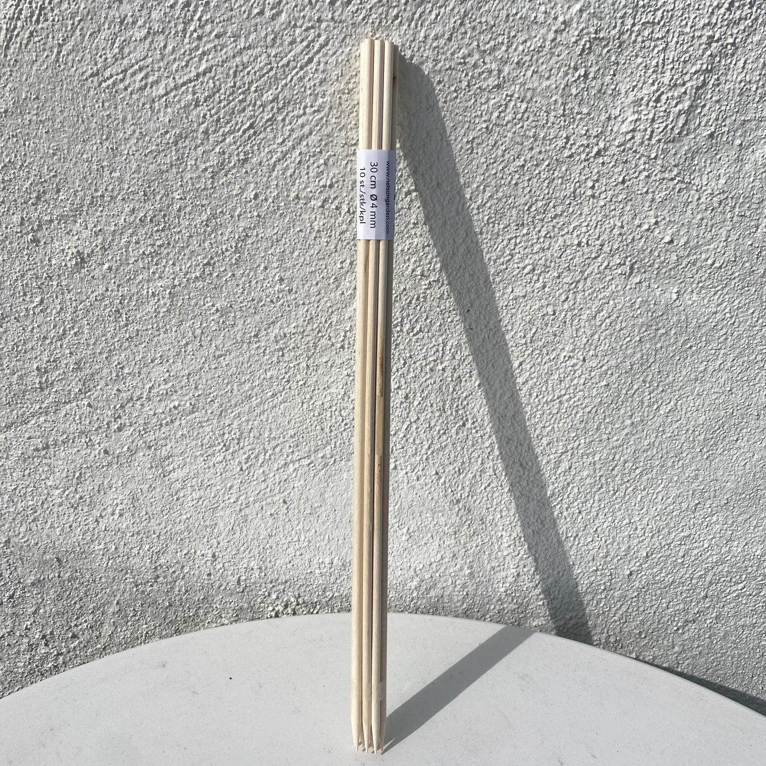 Flower stick wood natural 30cm 10pcs | Support, tying &amp; marking